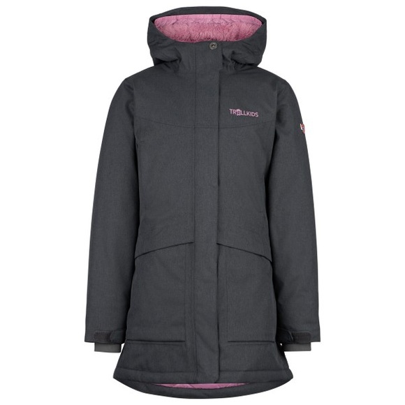 Trollkids - Girl's Oslo Coat Pro - Mantel Gr 116 schwarz/grau