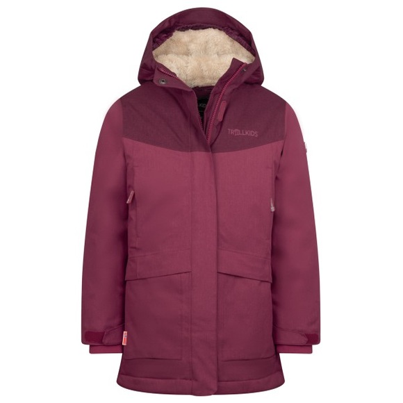 Trollkids - Girl's Oslo Coat Pro - Mantel Gr 116 lila/rot