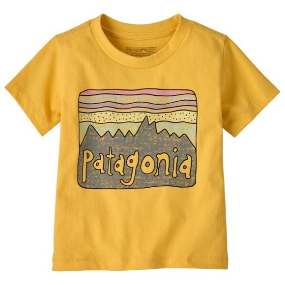 Patagonia - Baby Fitz Roy Skies - T-Shirt Gr 6-12 Months gelb