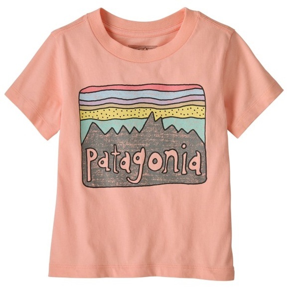 Patagonia - Baby Fitz Roy Skies - T-Shirt Gr 2 Years rosa