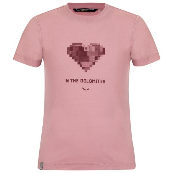 Salewa - Kid's Graphic Dry S/S Tee - T-Shirt Gr 116 rosa