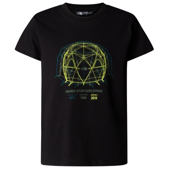 The North Face - Boy's Graphic Relaxed S/S Tee - T-Shirt Gr XS schwarz