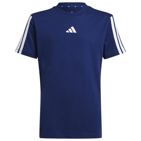 adidas - Kid's 3 Stripes Tee 160 - T-Shirt Gr 128 blau