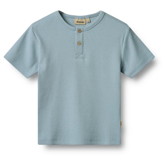 WHEAT - Kid's T-Shirt S/S Lumi - T-Shirt Gr 110 türkis