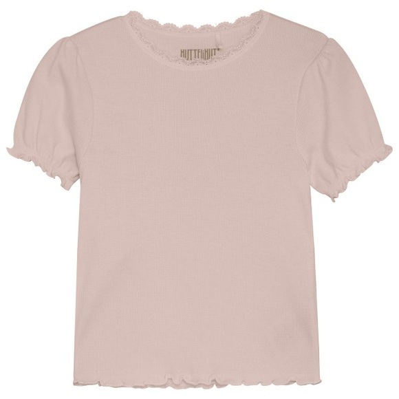 Huttelihut - Kid's T-Shirt S/S Rib - T-Shirt Gr 86 rosa