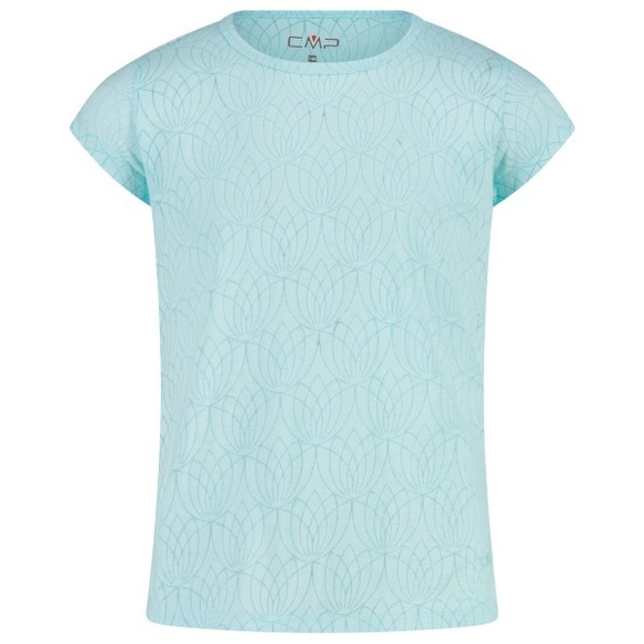 CMP - Girl's Burnout Jersey T-Shirt - T-Shirt Gr 104 blau