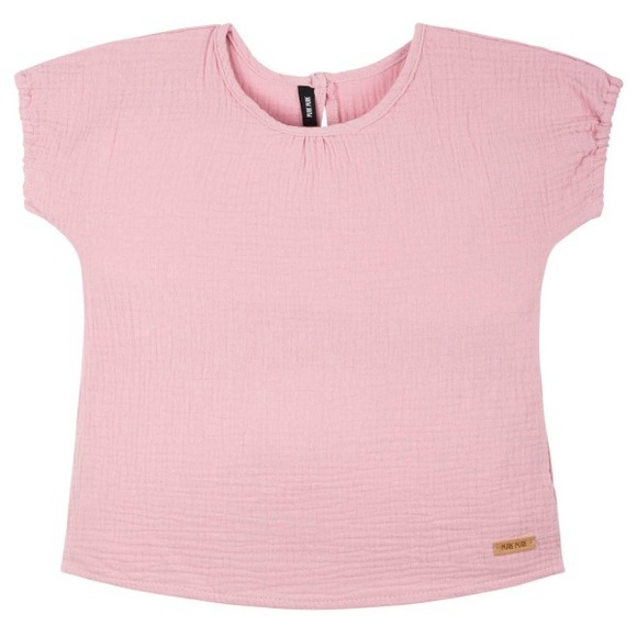Pure Pure - Kid's Bluse Mull - T-Shirt Gr 86 rosa