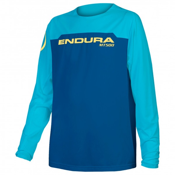 Endura - Kid's MT500 Burner Trikot Langarm - Velotrikot Gr 9/10 Years blau