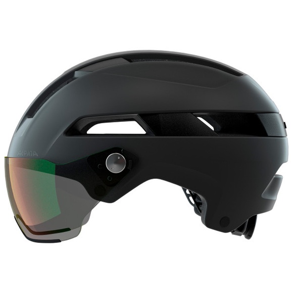 Alpina - Soho Visor V - Velohelm Gr 52-56 cm;55-59 cm schwarz