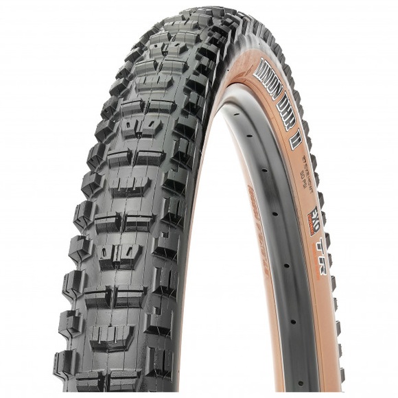 Maxxis - Minion DHR II Tan. 27,5'' (61-584) WT Dl EXO TR - Pneus Gr 27,5'' - 2,4'' tanwall