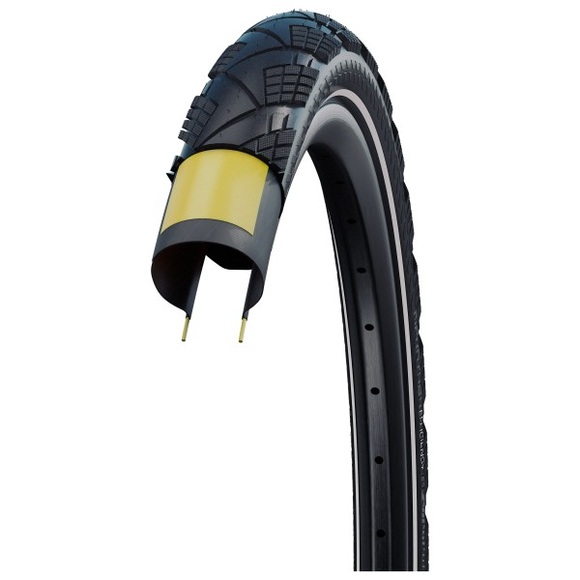 Schwalbe - Marathon Efficiency Evo 28'' (40-622) SR V-Guard - Pneus Gr 28'' x 1,50'' - 40-622 schwarz