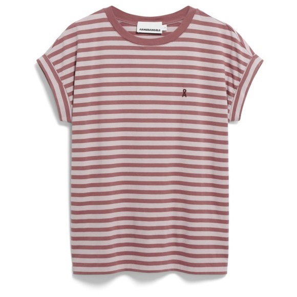 ARMEDANGELS - Women's Idaara Stripes - T-Shirt Gr XS rosa