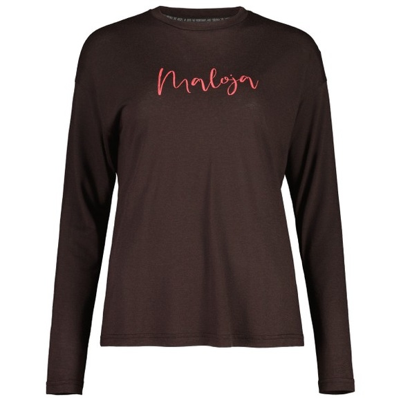 Maloja - Women's FuschlseeM. Puzzle - Merinoshirt Gr S chocolate