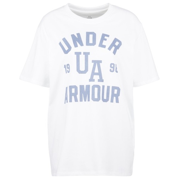 Under Armour - Women's HWT OS Collegiate S/S - T-Shirt Gr XS weiß