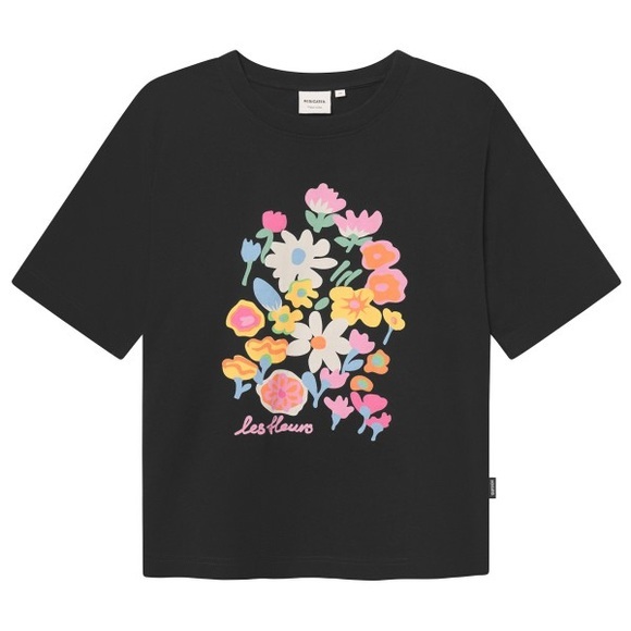 DEDICATED - Women's T-Shirt Vadstena Les Fleurs - T-Shirt Gr M schwarz