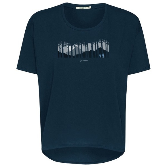 GreenBomb - Women's Nature Forest Walk Feel T-Shirt - T-Shirt Gr XS blau