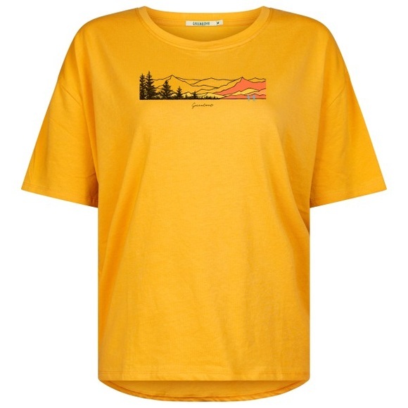 GreenBomb - Women's Nature Hike Mountains Feel T-Shirt - T-Shirt Gr XS orange