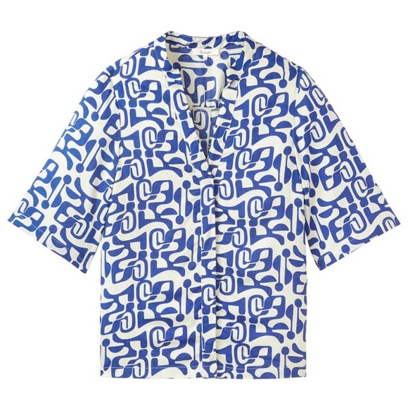 Tranquillo - Women's Bluse aus Ecovero Viskose - T-Shirt Gr 36 blau