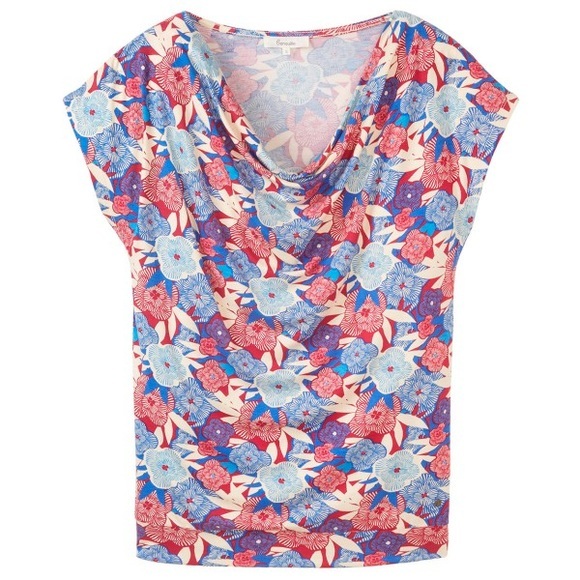 Tranquillo - Women's Lockeres Shirt aus Ecovero Viskose - T-Shirt Gr S bunt