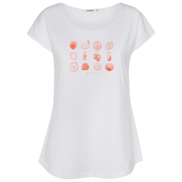GreenBomb - Women's Bike Strawberry Cool T-Shirt - T-Shirt Gr M weiß