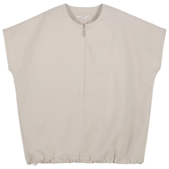 Jeanne Baret - Women's Sunflower Short-Sleeved Blouse - T-Shirt Gr 34 beige/grau