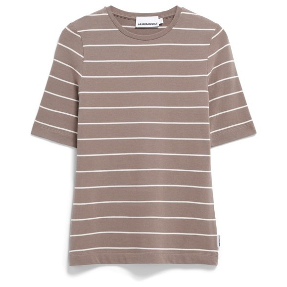 ARMEDANGELS - Women's Jaanisara Fine Stripe - T-Shirt Gr L;M;S;XL;XS;XXL weiß/grau
