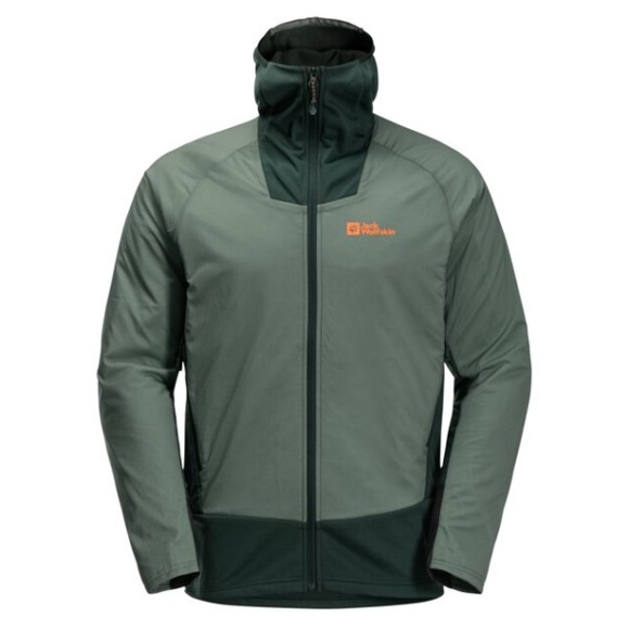Jack Wolfskin - Alpspitze Insulated Hybrid Jacket - Kunstfaserjacke Gr S oliv