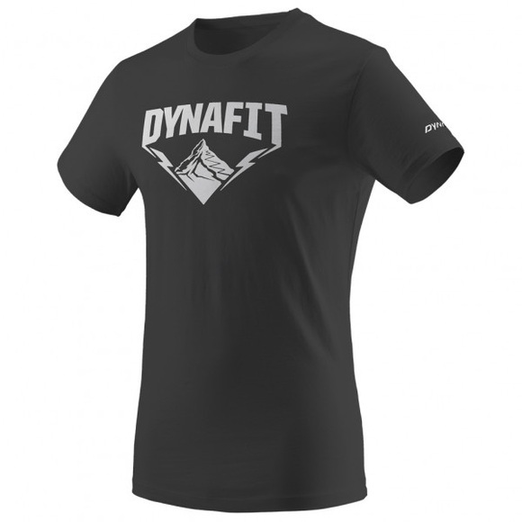 Dynafit - Graphic Cotton S/S Tee - T-Shirt Gr 46 schwarz/grau