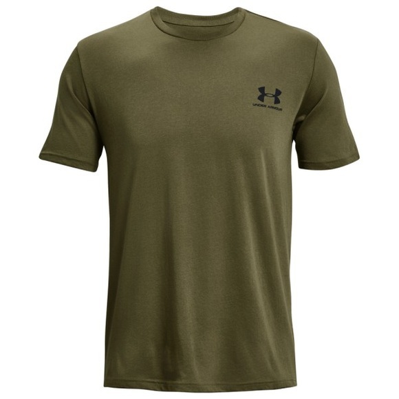 Under Armour - Sportstyle Left Chest S/S - Funktionsshirt Gr M - Regular oliv