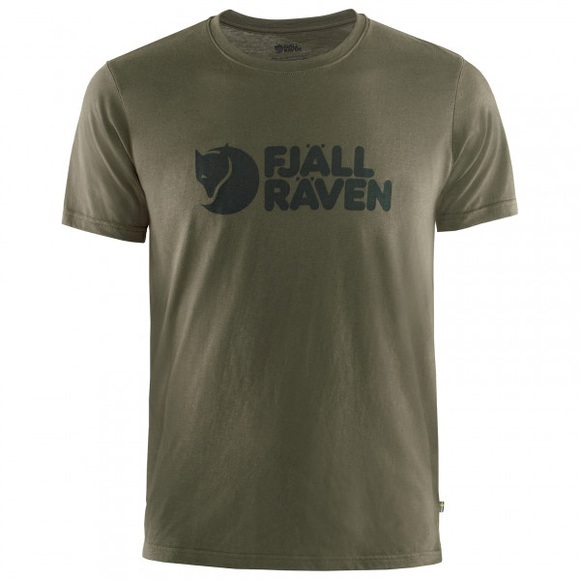 Fjällräven - Fjällräven Logo - T-Shirt Gr L oliv