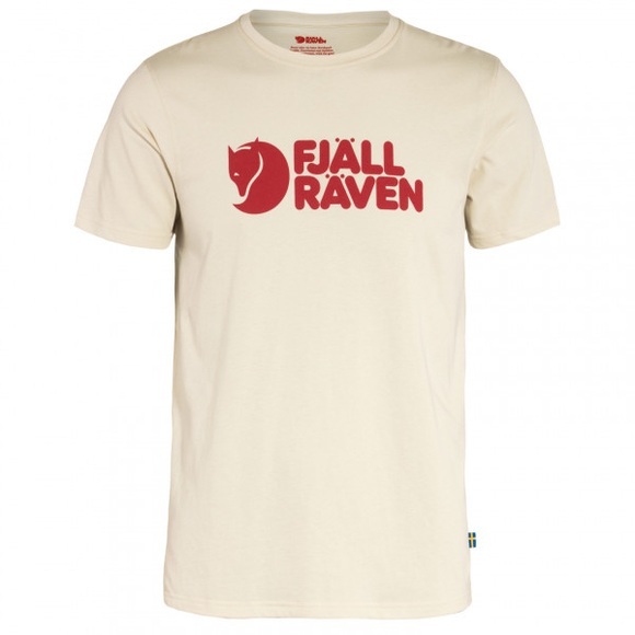 Fjällräven - Fjällräven Logo - T-Shirt Gr S beige/weiß