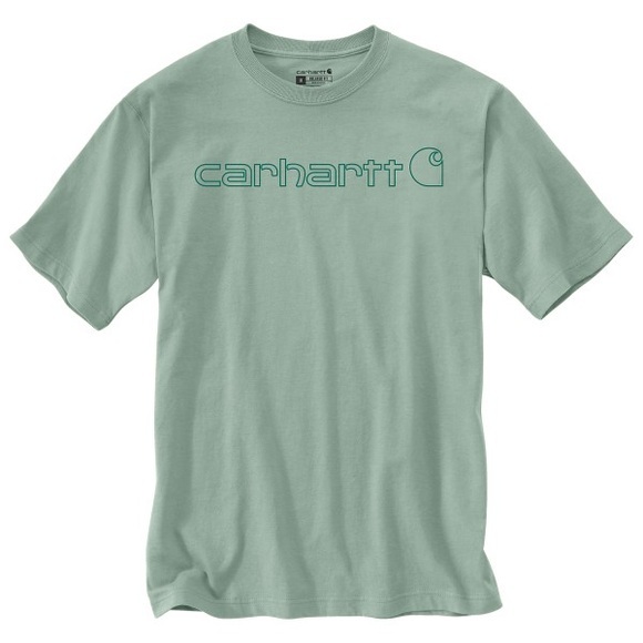 Carhartt - Core Logo S/S - T-Shirt Gr XS türkis
