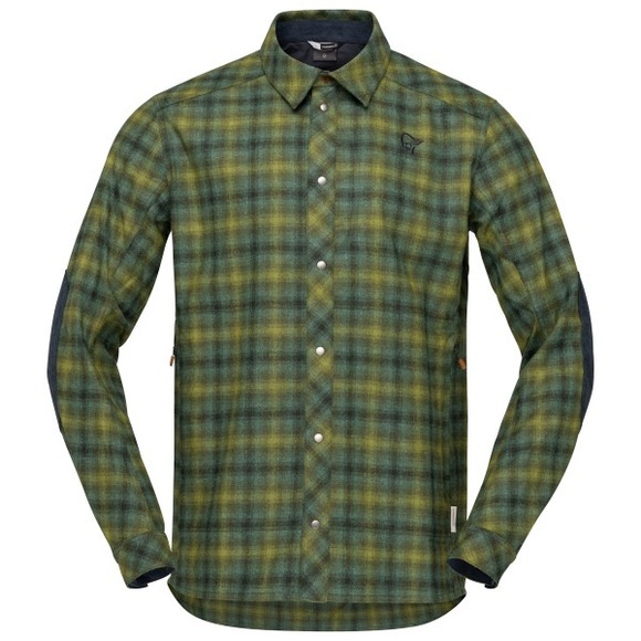Norrøna - Tamok Wool Shirt - Hemd Gr L oliv