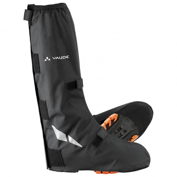 Vaude - Bike Gaiter long - Überschuhe Gr 47-49 schwarz/grau