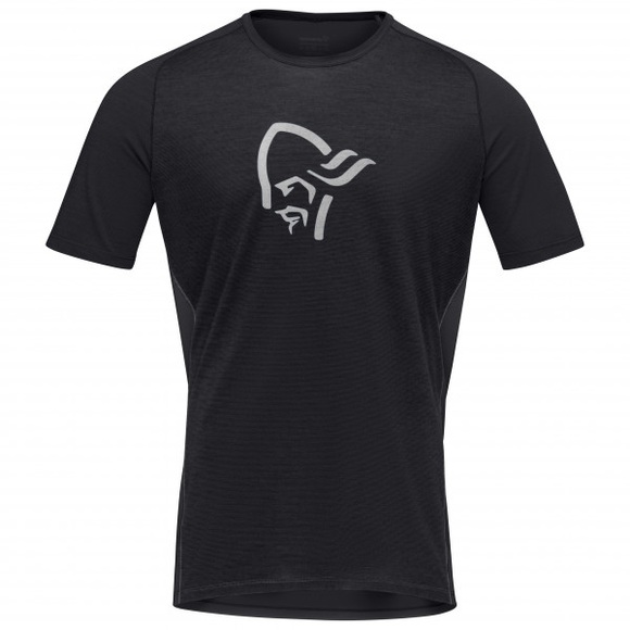 Norrøna - Fjørå Wool T-Shirt - Velotrikot Gr M schwarz