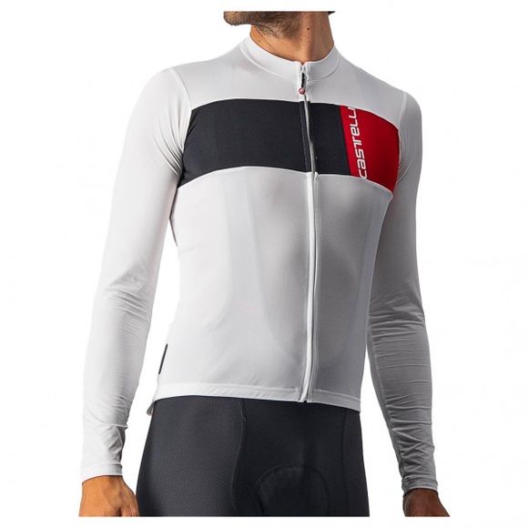 Castelli - Prologo 7 Long Sleeve Jersey - Velotrikot Gr XXL grau