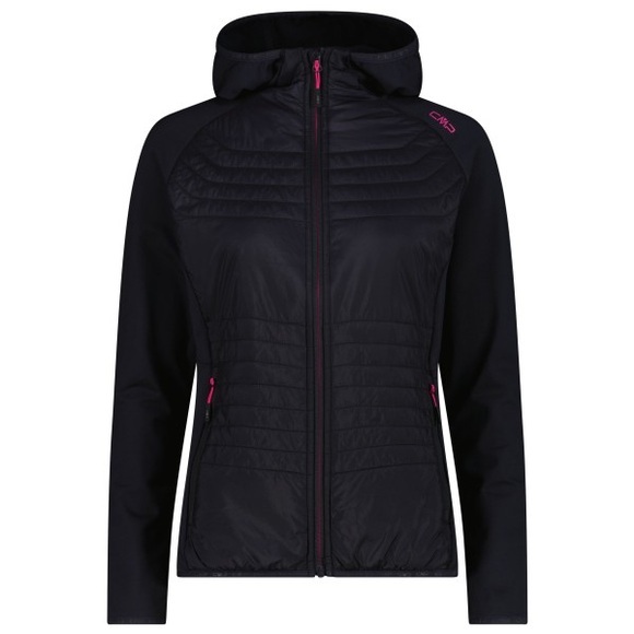 CMP - Women's Performance Jacket Fix Hood Hybrid - Kunstfaserjacke Gr 42 schwarz