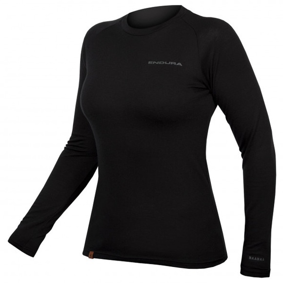 Endura - Women's Baabaa Blend Langarm Baselayer - Merinounterwäsche Gr L schwarz