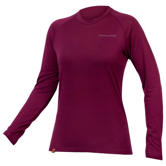 Endura - Women's Baabaa Blend Langarm Baselayer - Merinounterwäsche Gr S lila
