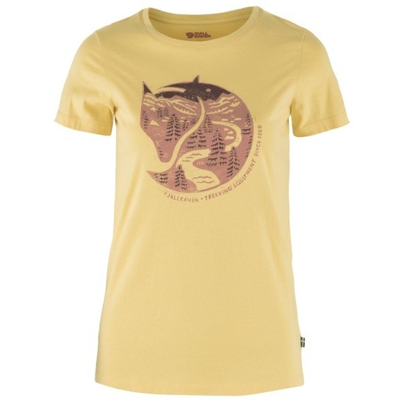 Fjällräven - Women's Arctic Fox Print - T-Shirt Gr XS beige