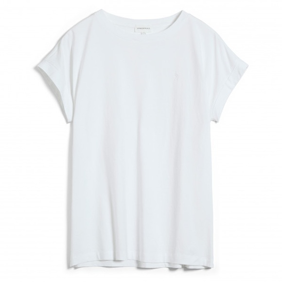 ARMEDANGELS - Women's Idaa Logo - T-Shirt Gr M weiß