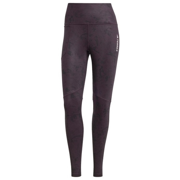 adidas Terrex - Women's Terrex Multi All Over Printed Tights - Lauftights Gr 40 grau