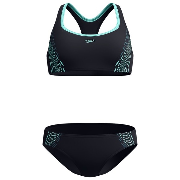 Speedo - Women's Placement 2 Piece - Bikini Gr 34 schwarz
