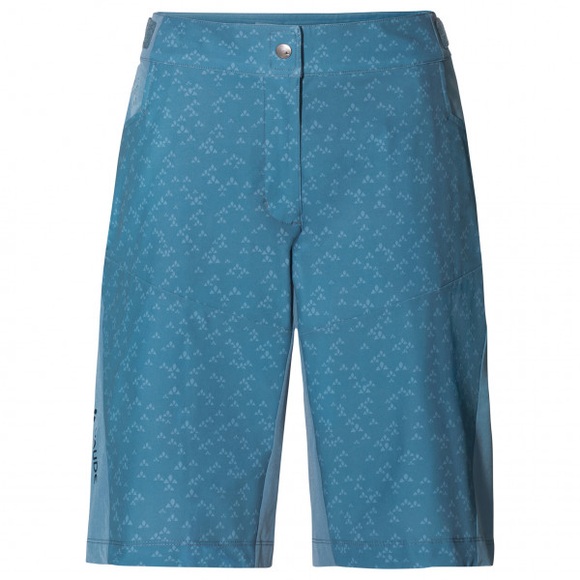 Vaude - Women's Ledro Print Shorts - Velohose Gr 40 blau