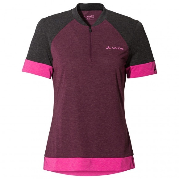 Vaude - Women's Altissimo Q-Zip Shirt - Velotrikot Gr 36 rot