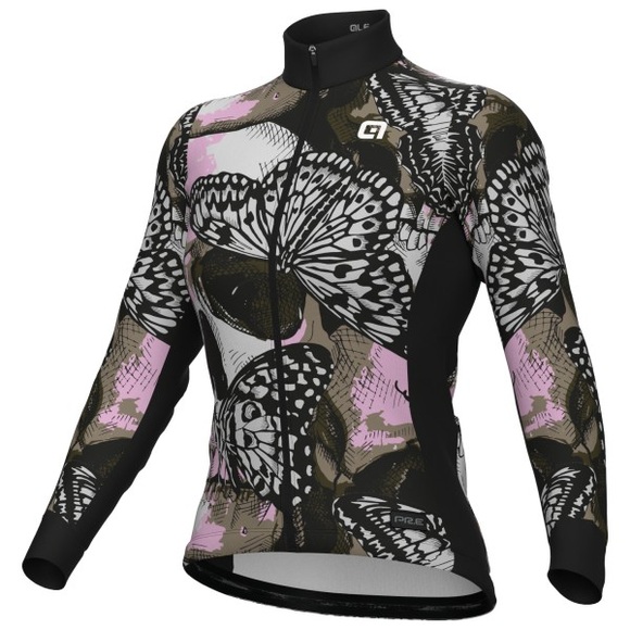 Alé - Women's PR-E Falena L/S Jersey - Velotrikot Gr XS schwarz/grau