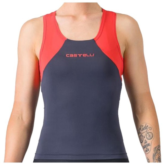 Castelli - Women's Sole Top - Velo Singlet Gr M blau