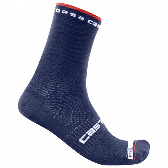 Castelli - Rosso Corsa Pro 15 Sock - Velosocken Gr XXL blau