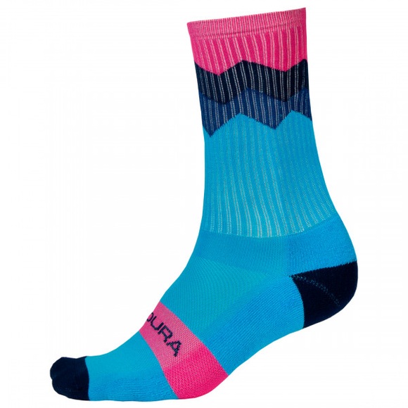 Endura - Zacken Socken - Velosocken Gr S/M blau