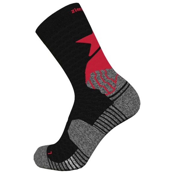 Zimtstern - Techsockz MTB Performance Sock - Multifunktionssocken Gr 44-47 schwarz